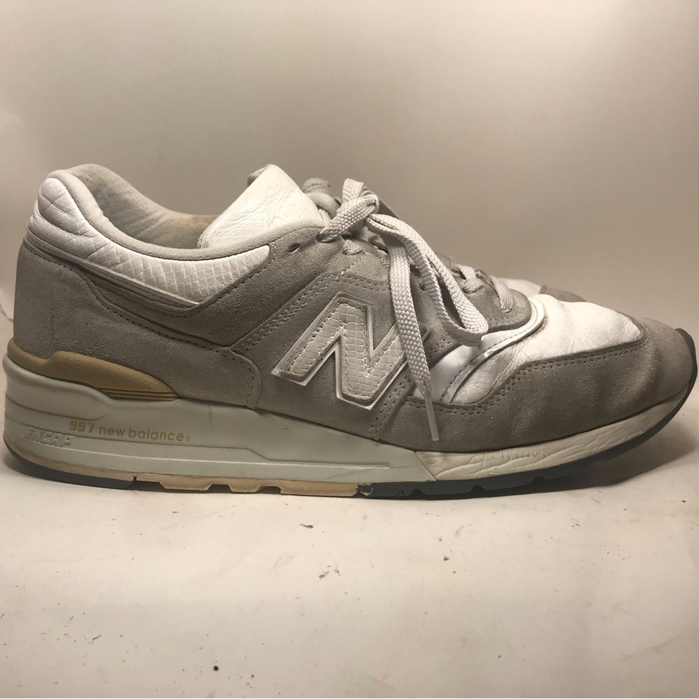 New Balance 997 Todd Snyder Vast Gray Black Metallic Silver M997TS1 Sz 10.5